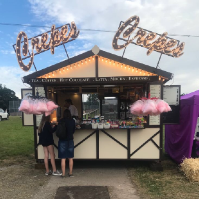 yummy candy floss & crepes for special occasions and events