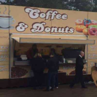 Wide range of tasty hot drinks and donuts for any event